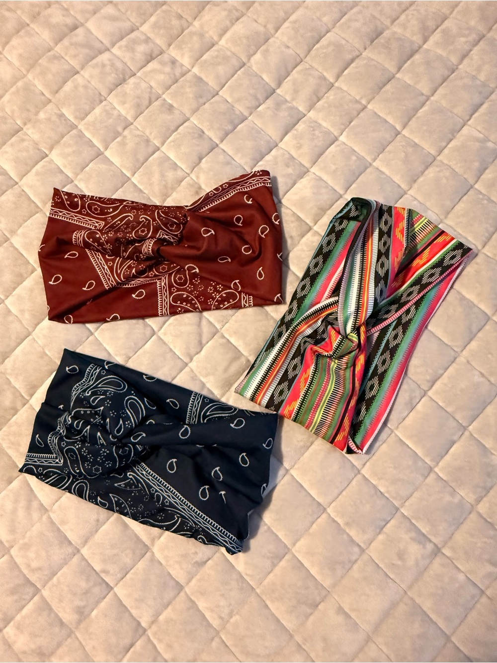 Three Wide Stretch Head Bands